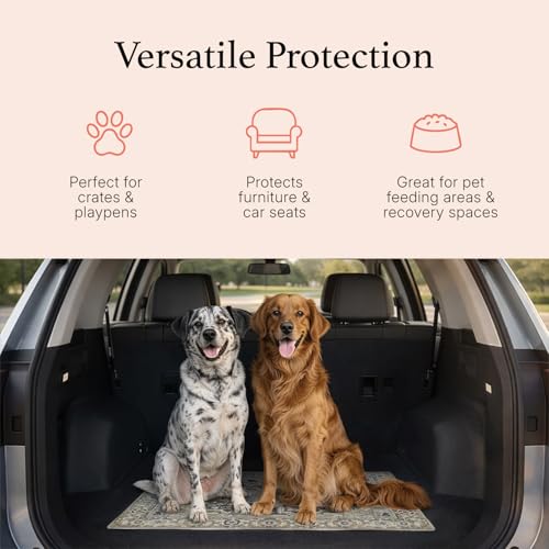 Image of Lovewag Reusable Washable Dog Pee Pads, Sage Forest 28x41, 2 Pack
