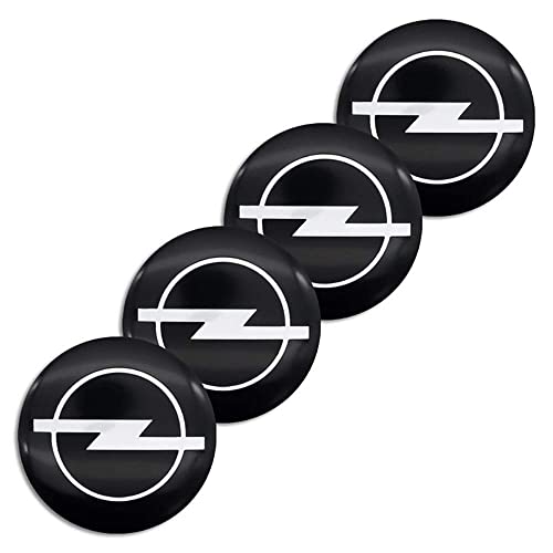 4 PièCes Capuchon De Centre De Roue pour OPEL Corsa e Ampera Astra 56mm, Cache-Moyeu De Centre DéCoration Autocollants Avec Logo, Voiture ExtéRieurs Accessoires Cover