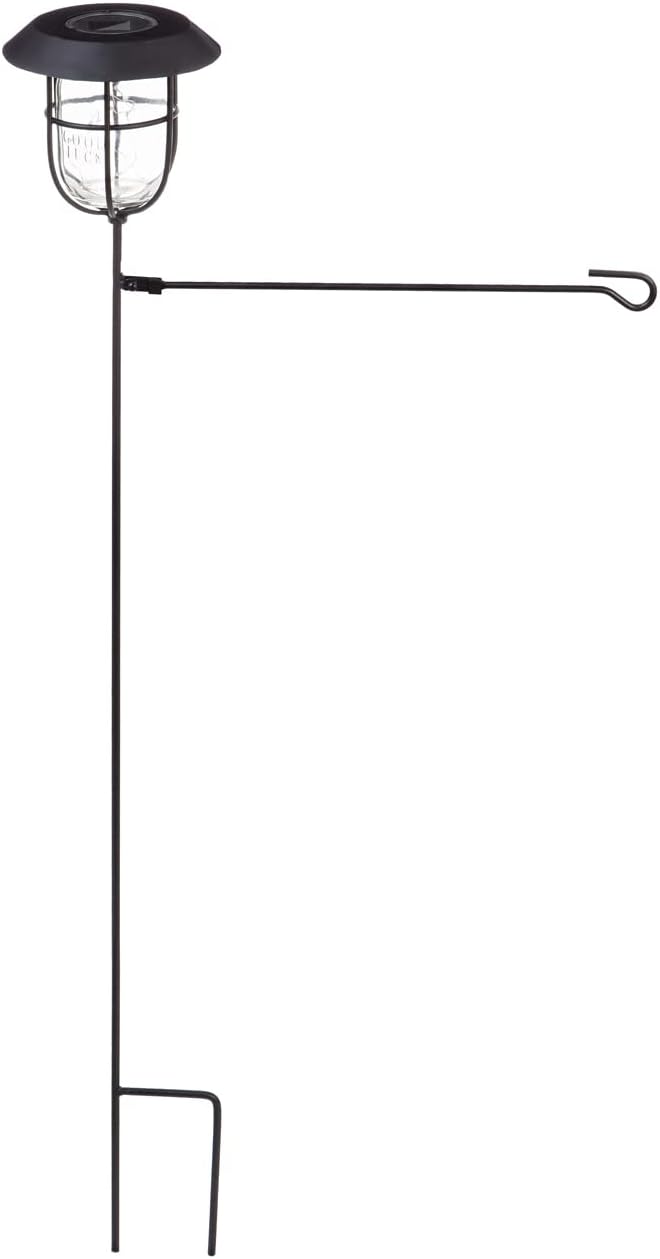 Evergreen Lantern Solar Garden Flag Stand, KD