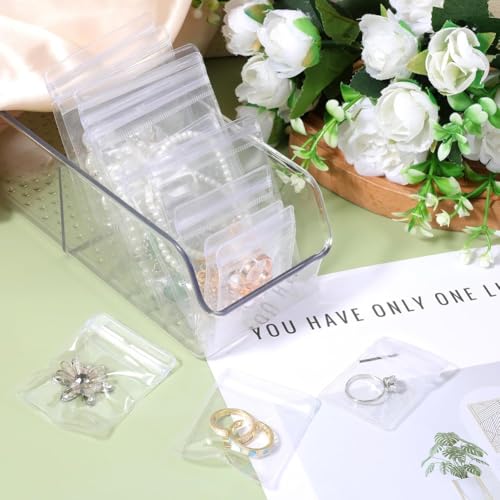 Bolsas para guardar pulseras y joyas de plástico transparente 300 uds 5