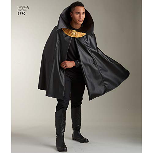 Simplicity 8770 Unisex Fantasy Halloween And Cosplay Cape Costume Sewing Pattern, 4 Styles, One Size #TOP5