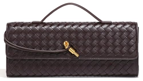 Trendy Woven Evening Clutch Purses Women Underarm Shoulder Handba...