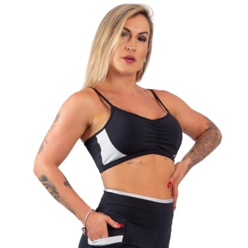 Top Fitness Academia Feminino Alça Fina Com Bojo Removível