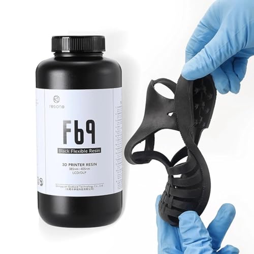 RESIONE F69 Flexible 3D Printer Resin 1Kg – 405nm UV-Curing Silicone Rubber-Like Photopolymer for DLP, LCD & MSLA Printers, Ideal for High-Resolution 3D Printing