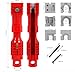 YBQSPLY Basin Wrench,24 in 1 Faucet and Sink Installer Multi Tool,Multi-Purpose Plumbing Wrench Faucet Wrench Sink Wrench Plumbers Wrench for Pipe and Tub Drain Removal Nut Wrench (24 in 1 Red)