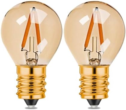 LED電球 G40 ミニボール形 飾り電球 フィラメント 暖かい色 E17口金 1W (10W相当) 電球色 2200K 非調光対応 広配光 発光角360° レトロ 北欧雰囲気 2個入り