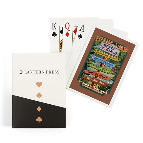 Baraja de póker Lantern Press California Redwoods 52 cartas