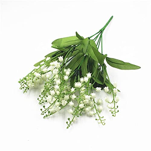 Gretd Bellflower White Artificial Flower Realistic Lily Of The Valley Flower Plastic Wedding Party Office Home Garden Decor #TOP1