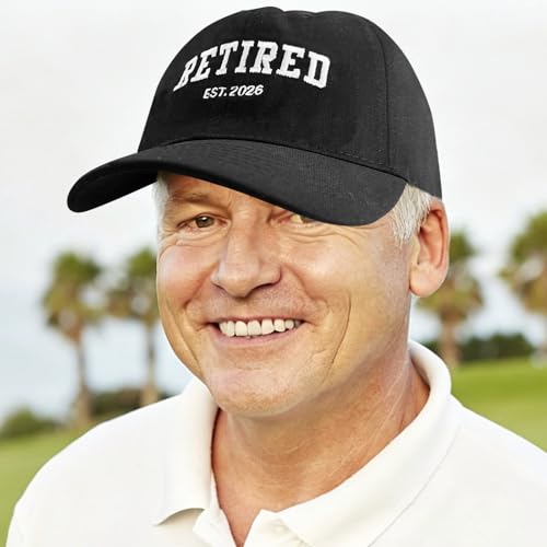 Image of Retirement Gifts for Men Women 2026, Embroidered Baseball Cap, Adjustable Cotton Retired Hat for Coworker Dad Friend