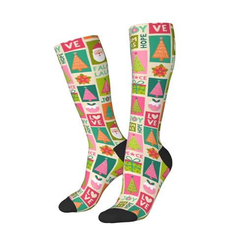 Image of Knee High Socks for Women Girls Fashion Women's Festival Stockings for Casual Running Work Travel