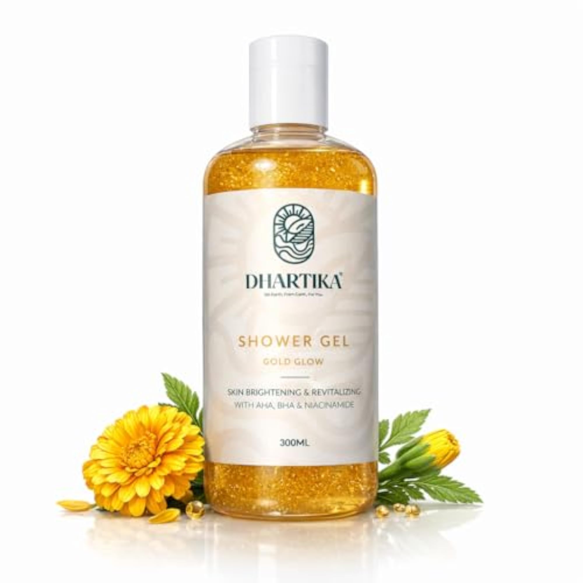 Gold Glow Shower Gel with AHA, BHA & Niacinamide