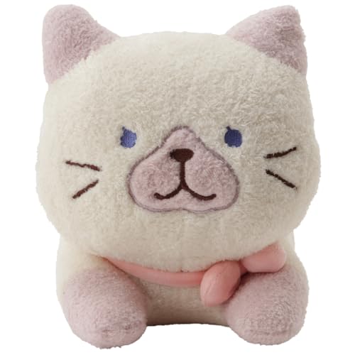 ぬいぐるみ 大きい 猫 可愛い ギフト 猫好き プレゼント 新生活 母の日 抱き枕 柔らかい 添い寝用 ぽわぽわねそべりクッション キャラクター ふくふくにゃんこ ハピンズ (シャーシャ)