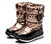 ZYLL 2019 Nuovi Bambini Snow Boots Coniglio Inverno Caldo Stivali di Moda Peluche del Bambino Scarpe Impermeabile Sneakers Bambina Bambino Martin Stivali,d'oro,40
