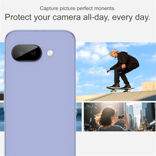 Image of 4youquality Back Camera Lens Protector Compatible with Google Pixel 10A (1 Pack) | 9H Tempered Glass Camera Guard | Military-Grade Protection | Ultra Clear HD | Bubble-Free Easy Installation | Case Friendly Design
