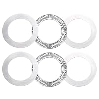 QUARKZMAN 2 Stück AXK3552 2AS Axial-Nadellager mit Unterlegscheiben, 1,38 ID, 1,97 OD, 0,16 Dicke, für Rasenmäher, LKW-Servolenkung, Chromstahl