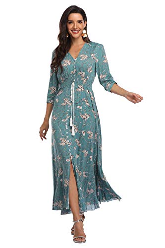 Image of Casual Summer Dresses for Women 2026 Maxi Dress Flowy Bohemian Beach Party