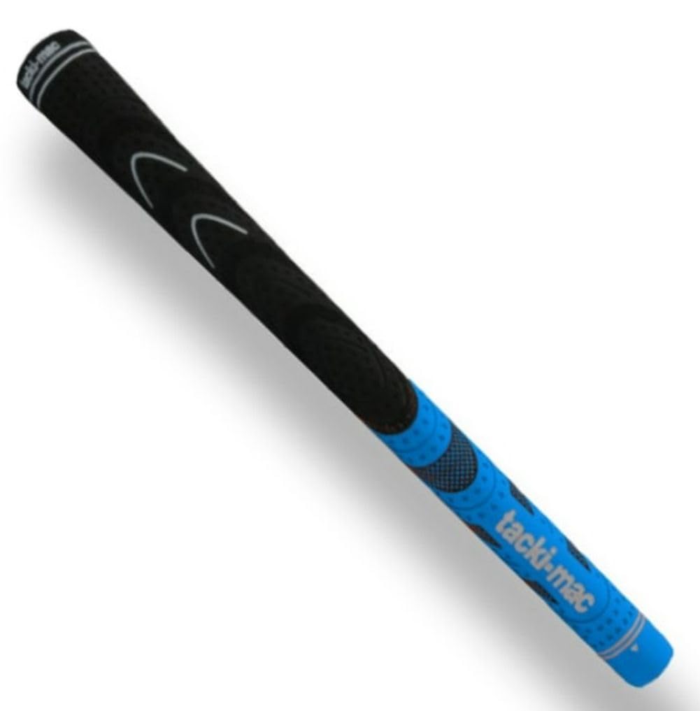 Tacki-Mac Dual Molded II Grip (Bright Blue/Black, Standard) Golf