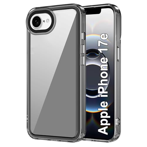 Image of Zapcase Back Case Cover for iPhone 17e | Compatible for iPhone 17e Back Cover | Case Cover with Camera Protection | (TPU + PC | Translucent Black)