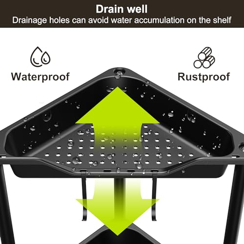 Orimade Rustproof 4 Tier Floor Standing Corner Shower Caddy Organizer thumb #4