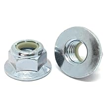 50 Pieces 5/16"-18 Grade 5 Nylon Insert Hex Flange Lock Nuts Zinc