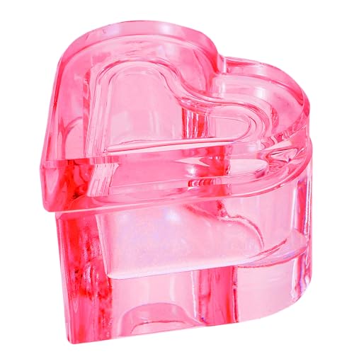 Plato para uñas de acrílico en forma de corazón miniatura 1