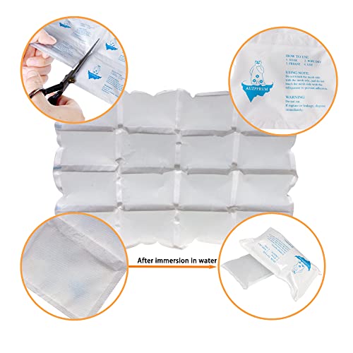 Image of Dry Ice Packs for Shipping Frozen Food, Reusable Cold Ice Sheets for Coolers, Lunch Bag, Flexible Long-Lasting Ice Blanket Sheets for Shipping
