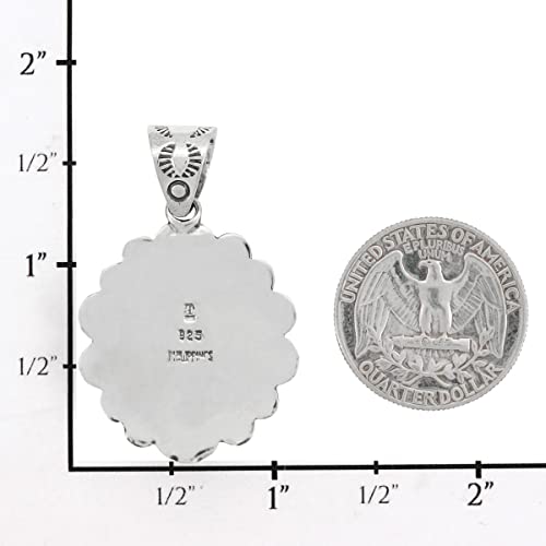 Turquoise Network Howlite Necklace Sterling Silver Genuine Howlite with 20" Chain3