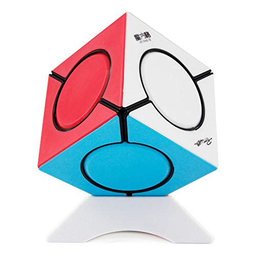 FunnyGoo Oostifun MOFANGGE Fangyuan Skewb Irregular Six Spot Cube Puzzle Mo Fang GE fangyuan Skewb Puzzle Cube Multicolour Stickerless with One Cube Stand Cover