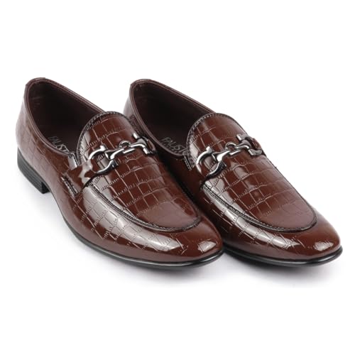 Image of FAUSTO Men Party Formal Slip On Loafer Shoes