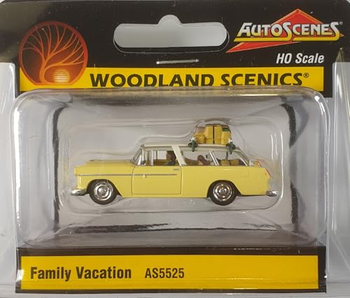 Woodland Scenics AS5525 Car Estate Family Holiday Luggage Track HO H0 1:87 Family Vacation - Image 2