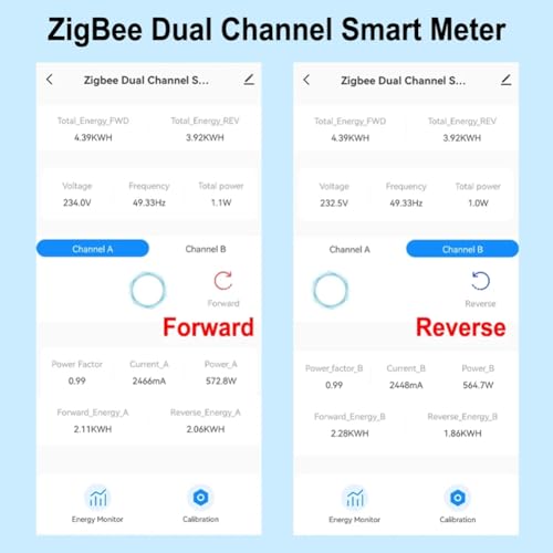 Compteur d'énergie bidirectionnel Tuya Smart ZigBee surveillance puissance 80A - 3