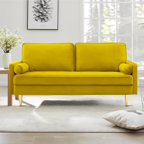 56' Velvet Love seat Sofa,Modern Style Futon Couches...