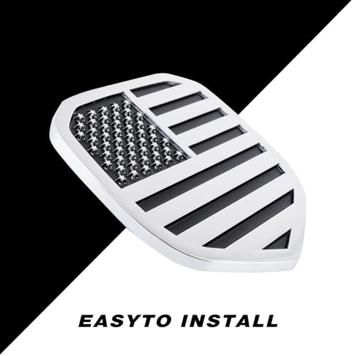 Image of Glossy Black American Flag Emblem Fits for RAM Front Grille Emblem Replacement Compatible Models /1500 2006-2018 /2500 2009-2018 /3500 2007-2018 (Silver)