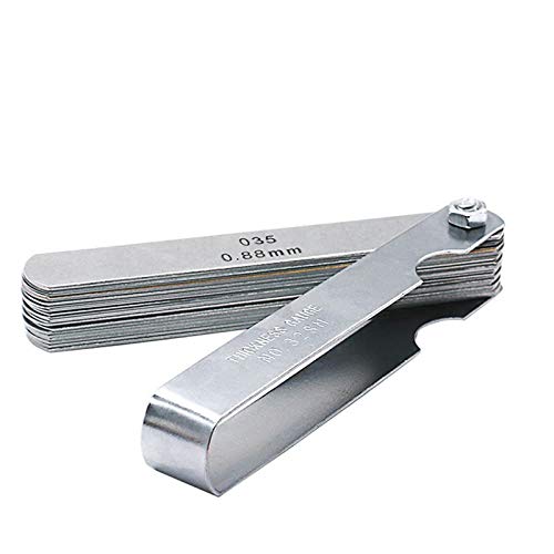 Amazon | シックネスゲージ 32枚組 0.04mm～0.88mm ギャップゲージ