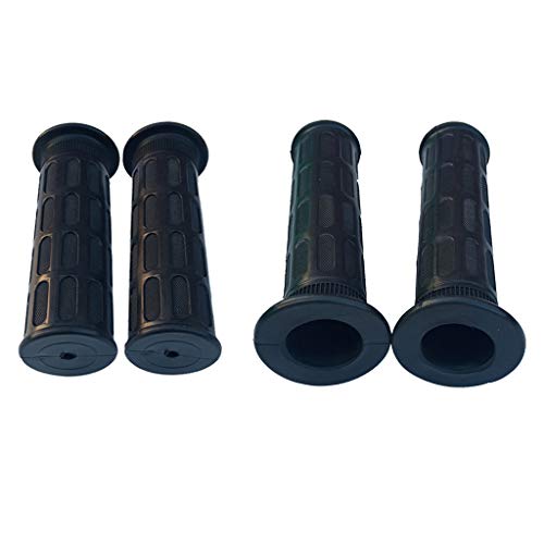 perfk 手押し車、トラクター、芝刈り機用の4cs黒ゴムバーグリップ