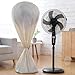 CYRENT Electric Fan Cover Dustproof Oxford Cloth Zippered Floor Fan Cover All-Round Protection for Small and Large Fans Prevent Dust Accumulation(Apricot-L)