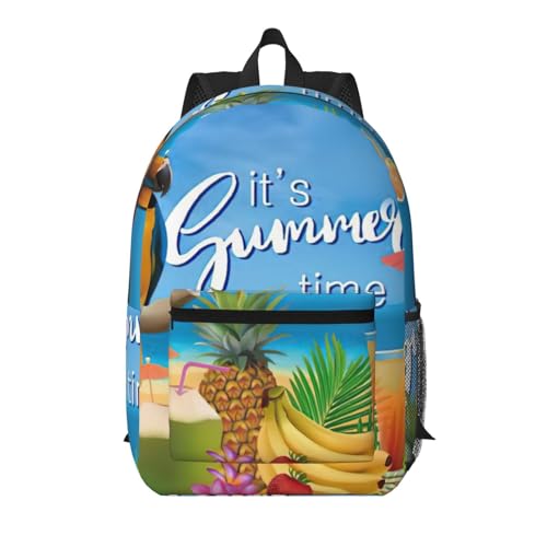 Sac à dos EdWal avec imprimé oiseau et ananas, l'alliance d'un design soigné et de la légèreté