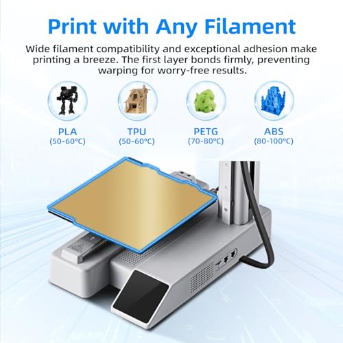 Image of BIQU PyroGrip Smooth PEI+Textured PEI Panda Build Plate for Bambu-Lab A1 Mini 184x184mm, Double Sided PEI Spring Steel Build Plate Flexible Sheet Print Bed Removable Surface Platform