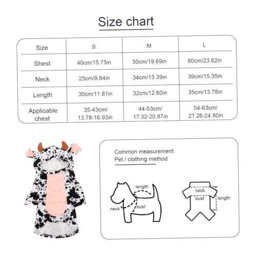Disfraz para perro Abaodam diseño de vaca talla L miniatura 2