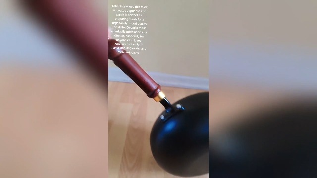 Wok de hierro fundido japonés, 24 cm, sin recubrimiento miniatura 7