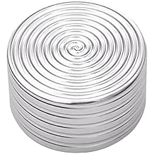 Spinning Toy , Hand Spinner Gifts for Kids Adults, Slider for Anti Anxiety ADHD Stress Relief, Chinese New Year Feng Shui Coins for Health and Wealth Cylindrical - Silver