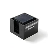 Restaurantware 5.5 x 4 Inch Cocktail Napkin Holder 1 Square Flat Napkin Holder - For Bars Kitchen Tables or Countertops Sturdy Black Bamboo Tissue Napkin Holder Dining Room Decor