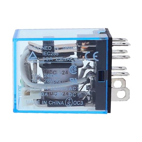 Relais électromagnétique LY2NJ DPDT AC 12V avec indicateur LED à 8 broches