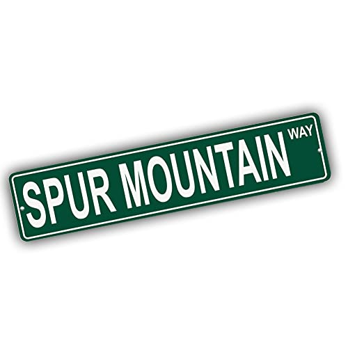 Brotherhood Aluminum Street Sign for Spur Mountain - Alaska Man Cave Decor