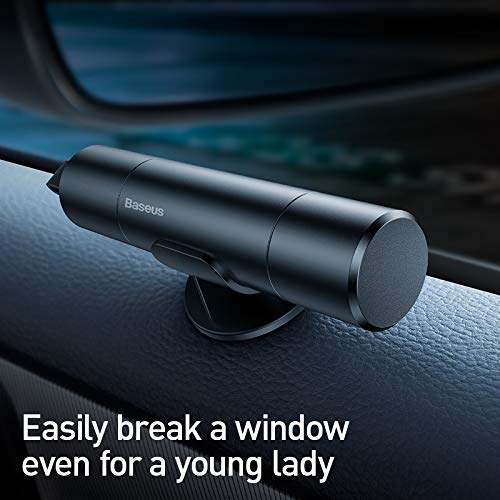Image of Baseus Sharp Tool Series Emergency Car Safety Kit Hammer (Instant Breakout Window Breaking + Safety Quick Belt Cutting + SOS Emergency Flashlight Function)