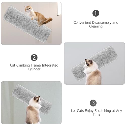 Kit de repuesto para poste rascador de gatos POPETPOP gris miniatura 4