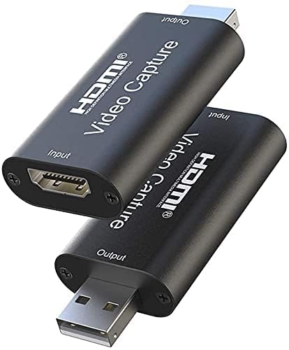 Atdaraz USB 2.0 Video Capture Cards, HDMI to USB Video Capture Card USB 2.0 1080P HD Recorder Game/Video/Live Broadcasting Facebook Streaming Video Rec - Black-image-41