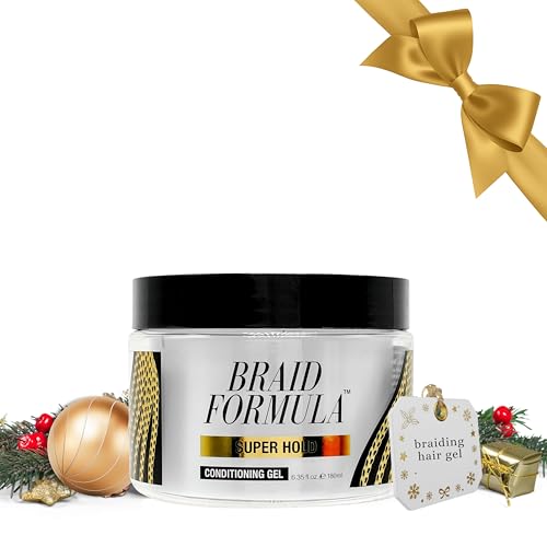 EBIN NEW YORK Braid Formula Conditioning Gel, Super Hold, 6.35 Oz | Great for Braiding, Twisting, Edges, No Residue, No Flaking, Strong Hold, High Shine, Smoothing with Clean, No Build-up