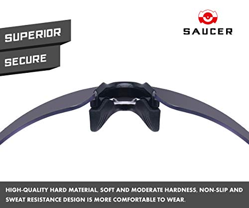 Image of SAUCER Replacement Nose Pieces Pads & Earsocks Temple Sleeve Rubber Kit for Oakley Radar EV Path OO9208 | Radar EV Pitch OO9211 | Radar EV Advancer OO9442 Sunglass - Black + Black