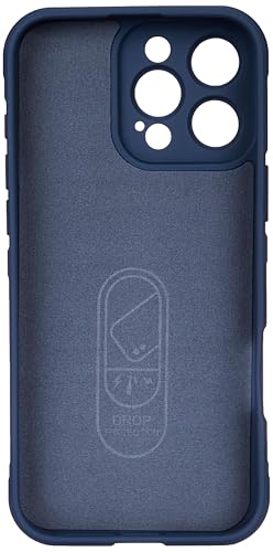 Image of TOUCCH iPhone 16 Pro Max Silicone Back Bumper Case| Shock Proof Design & Camera Protection | Premium Rubberised Cover (Microfiber Lining) for Apple iPhone 16 Pro Max | Matte Silicone - Blue